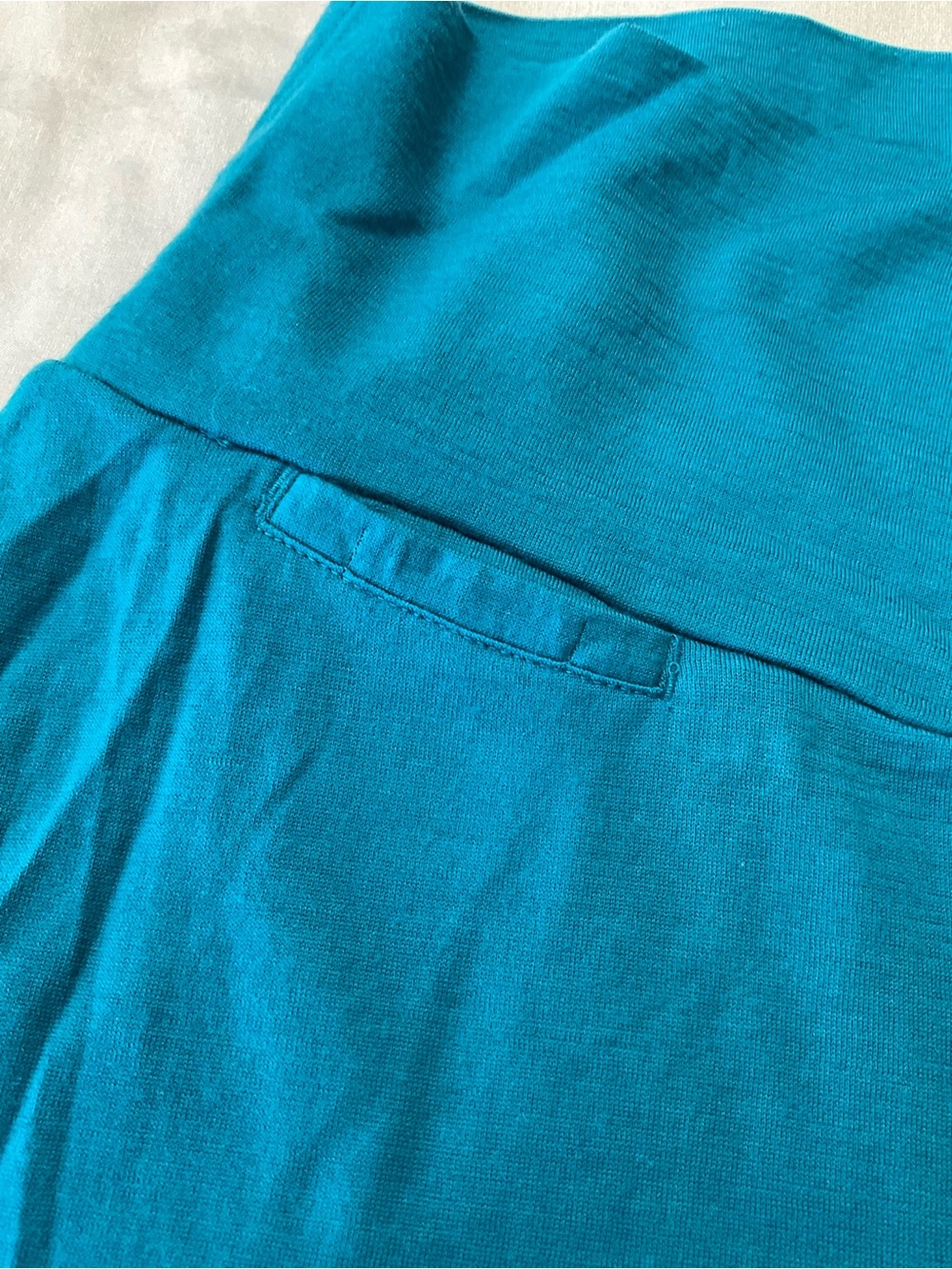 Icebreaker Teal A-Line Skirt with Fold-Over Waistband - Picture 2 of 7